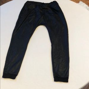 TopMan Like Leather Joggers